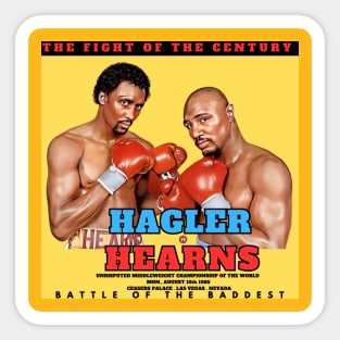 Hagler vs Hearns - The Fight of The Century Sticker